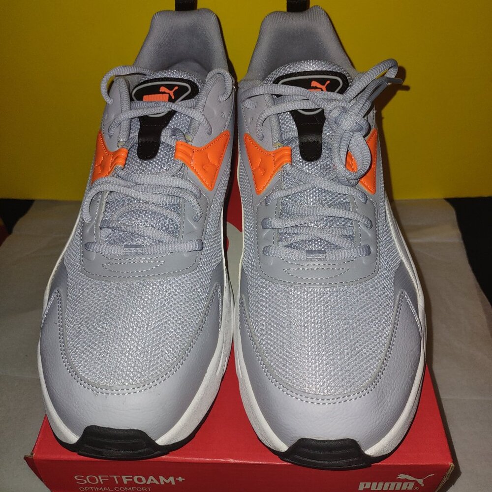 Puma Vis2k gray, white- orange Men size 14